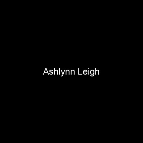 Ashlynn Leigh's Social Media Presence