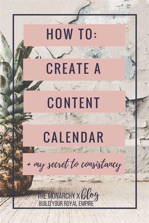 Building a Consistent Content Calendar