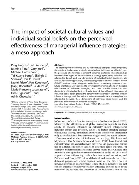 Cultural Perspectives on Powerlessness: Examining Societal Influence