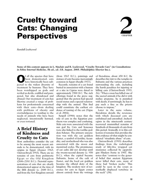 Cultural and Historical Perspectives on Dreams Involving Cruelty toward Cats