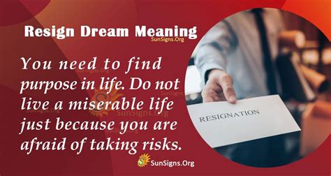 Decoding the Meaning of Resignation Dreams