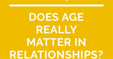 Does Age Really Matter?