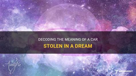 Dreams of a Stolen Car: Decoding Symbolic Meanings