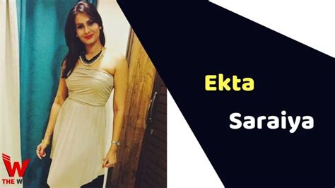 Ekta Saraiya's Social Influence and Fan Following