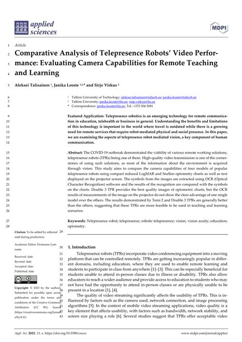 Evaluating Camera Capabilities