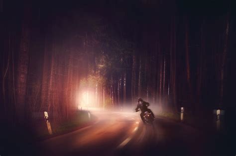 Exploring the Open Road: Discovering Freedom and Serenity on a Dark Motorcycle
