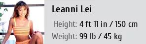 Figuring Out Leanni Lei: Body Measurements and Statistics