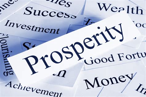 Financial Prosperity and Wealth