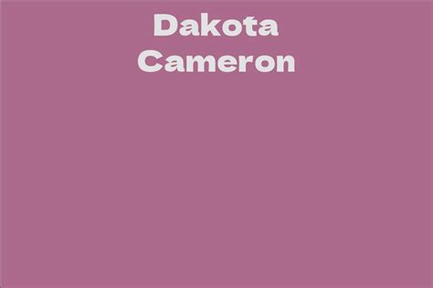 Financial Status of Dakota Cameron