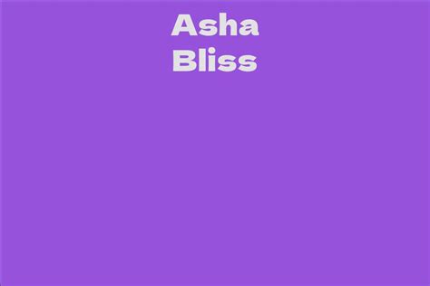 Height and Figure: Asha Bliss's Stunning Physical Appearance