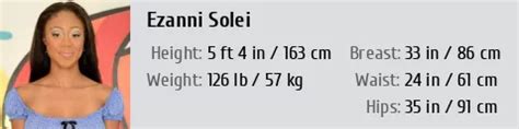 Height of Ezanni Solei
