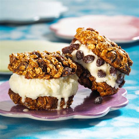 Indulgent Indulgence: Cookie Dough Ice Cream with Oatmeal Raisin Cookie Wafers