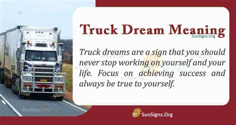Interpreting the Symbolism Behind Trucks in Dreams