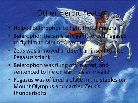 Mythical Journeys and Heroic Feats: Pegasus as a Companion in Legendary Tales