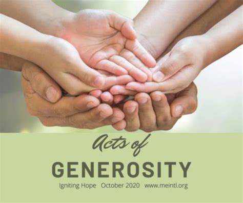 Philanthropic Endeavors and Acts of Generosity