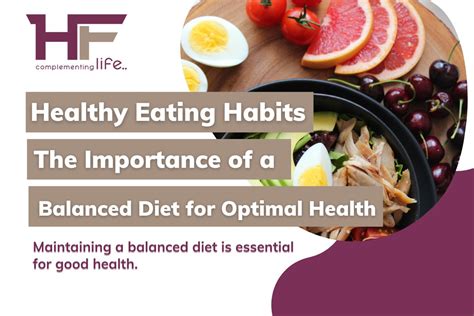 Prioritizing Optimal Eating Habits and Balanced Nutrition