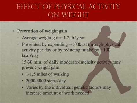 Role of Physical Activity in Weight Management