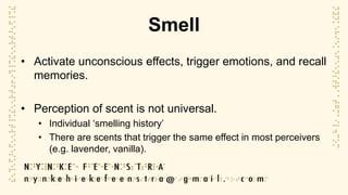 Scents that Lead to the Unconscious