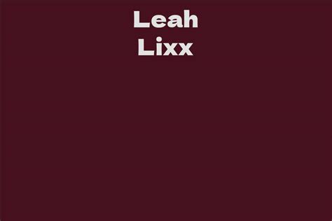 The Allure and Adaptability of Leah Lixx's Acting Talents