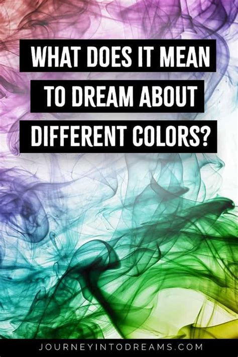 The Importance of Colors in Dreams