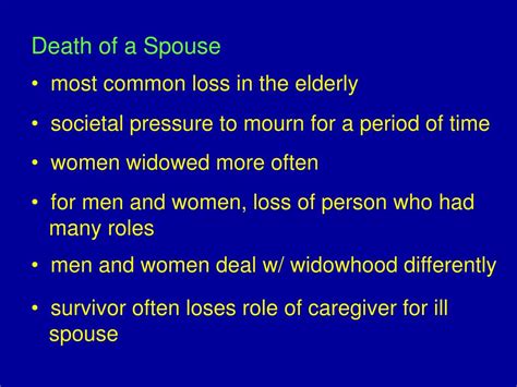 The Role of Bereavement in Dreaming about the Burial of Your Spouse