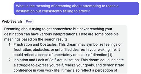 The Significance of Dreams Involving Failing to Reach a Planned Destination