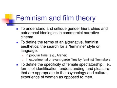 Transition to Filmmaking and Feminist Perspective