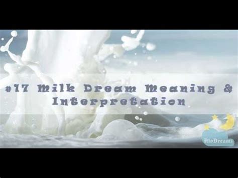Unveiling the Interpretation of Milky Patches in Dream Analysis